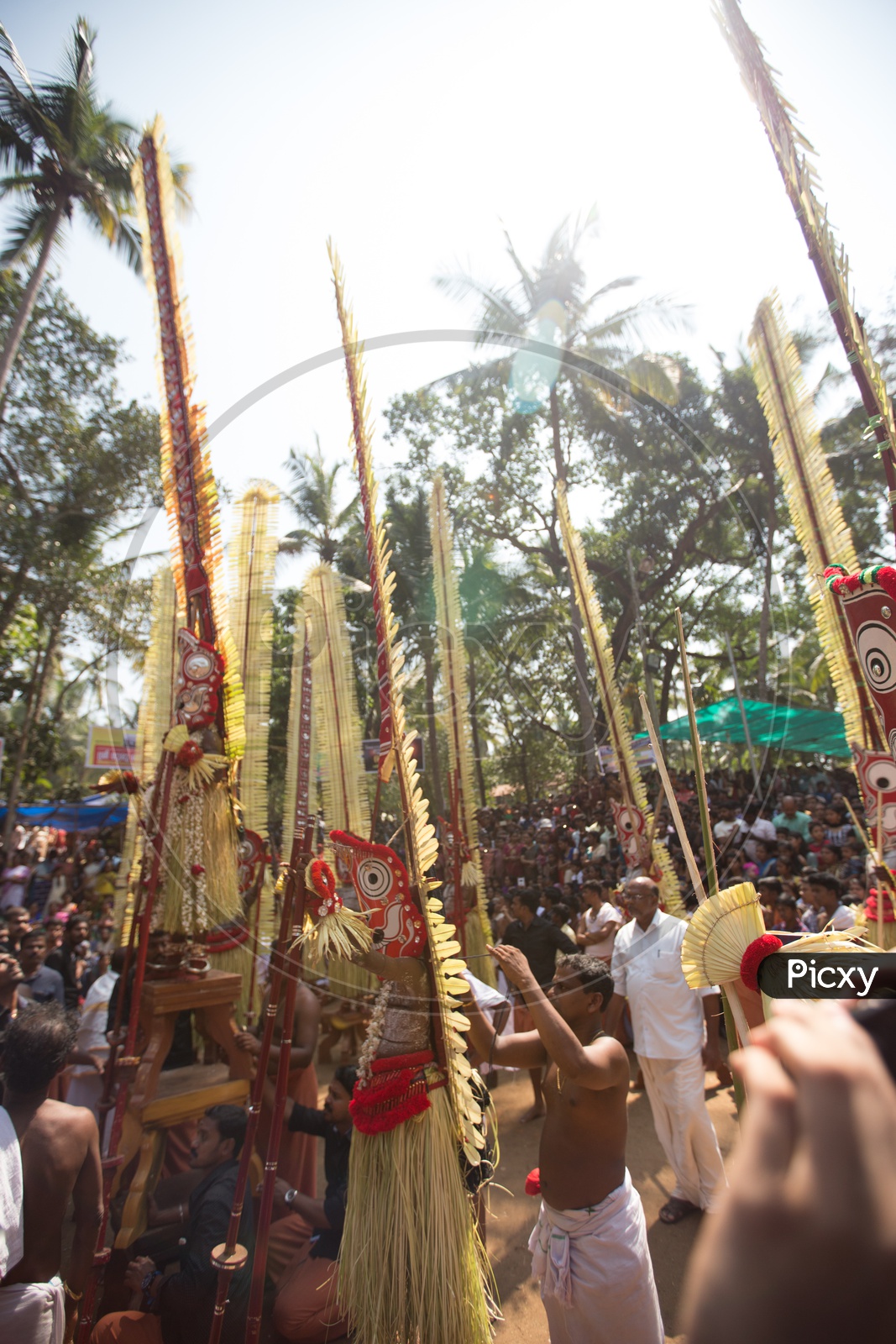 Image Of Kerala People Celebrating Theyyam A Traditional Tribal Ritual 