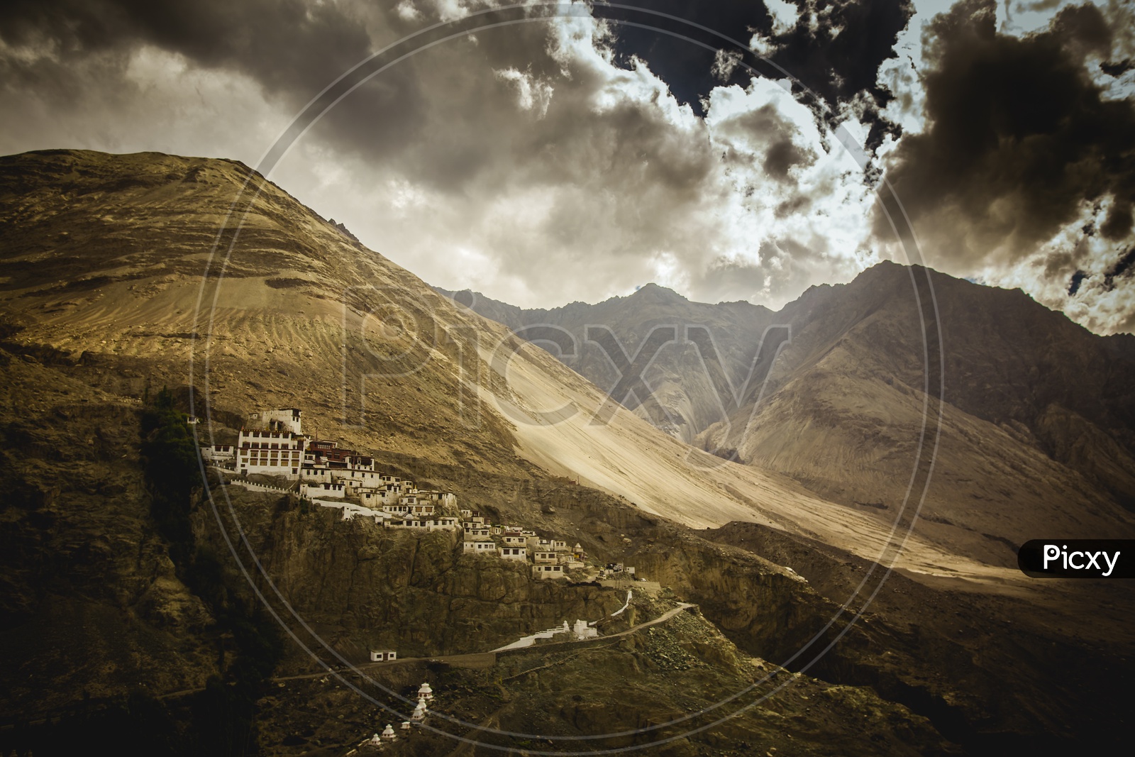 Beautiful Landscape of  Lamayuru Monastery