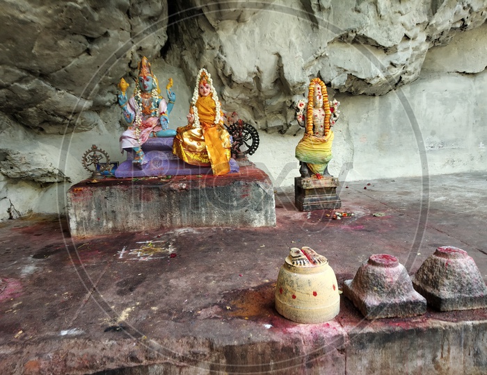 Sri Maha Vishnu Idols In Kapila Teertham Temple