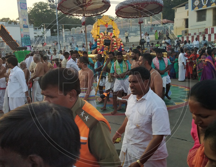 srivari pallaki at Tirumala Tirupati devasthanam