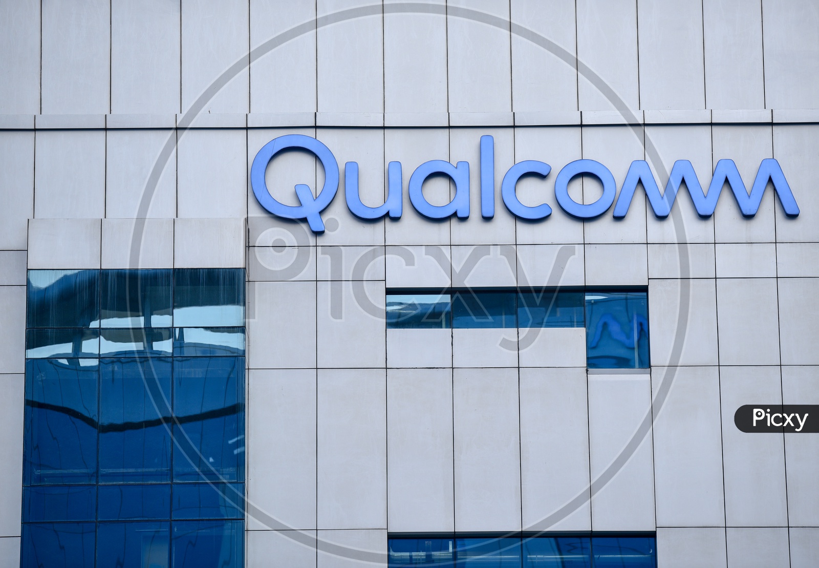 Qualcomm , Name Board On Corporate Building