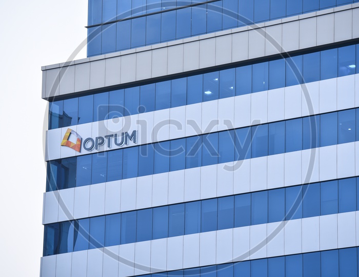 Optum , Name Board On Corporate Building
