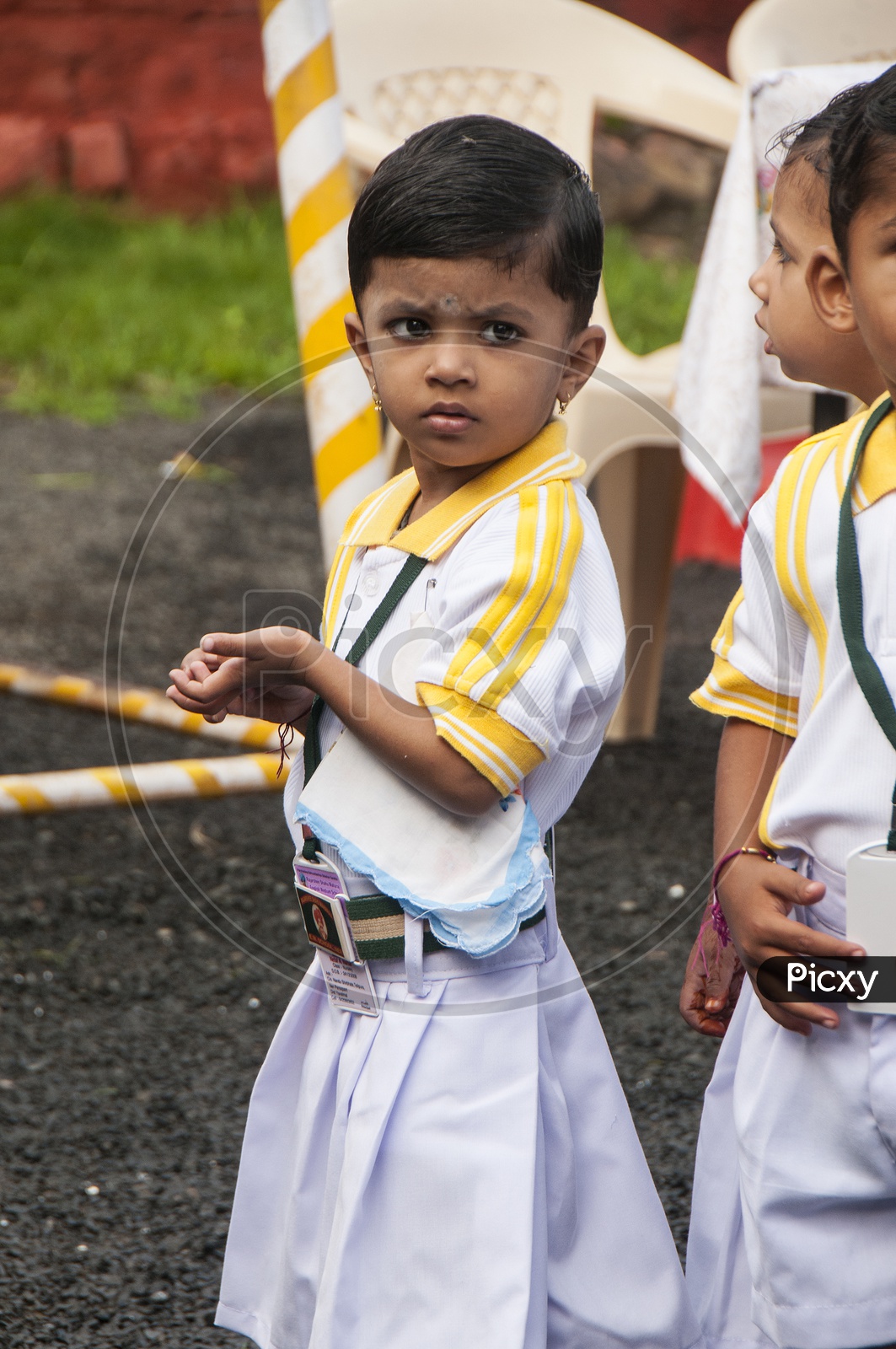 Portrait Of Indian School Girl in Uniform