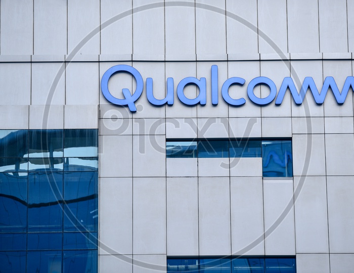 Qualcomm , Name Board On Corporate Building