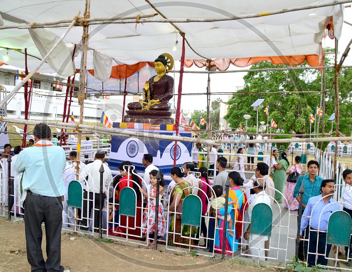 Visitors At Deekshabhoomi  , A Sacred  Monument  Of Navayana Buddhism