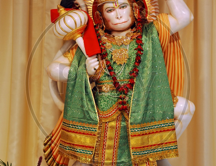 Lord Hanuman Marble Idol For Pooja