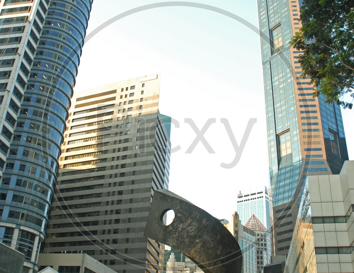 Raffles place in Singapore