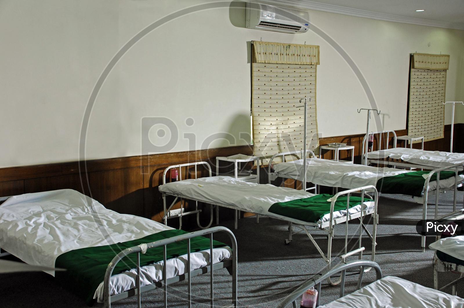 Hospital Beds in a Ward