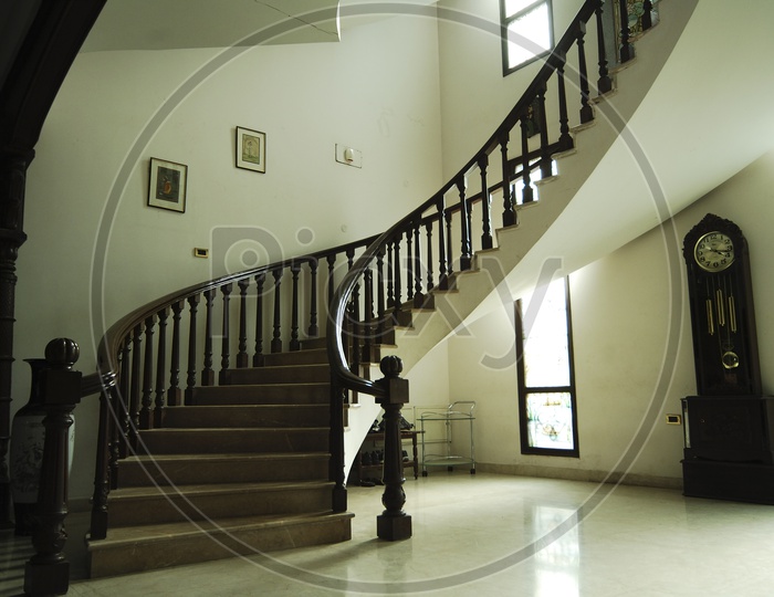 Staircase in a duplex house