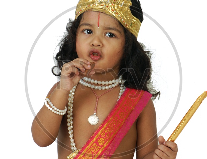 Indian Child or Indian Kid in traditional Wear