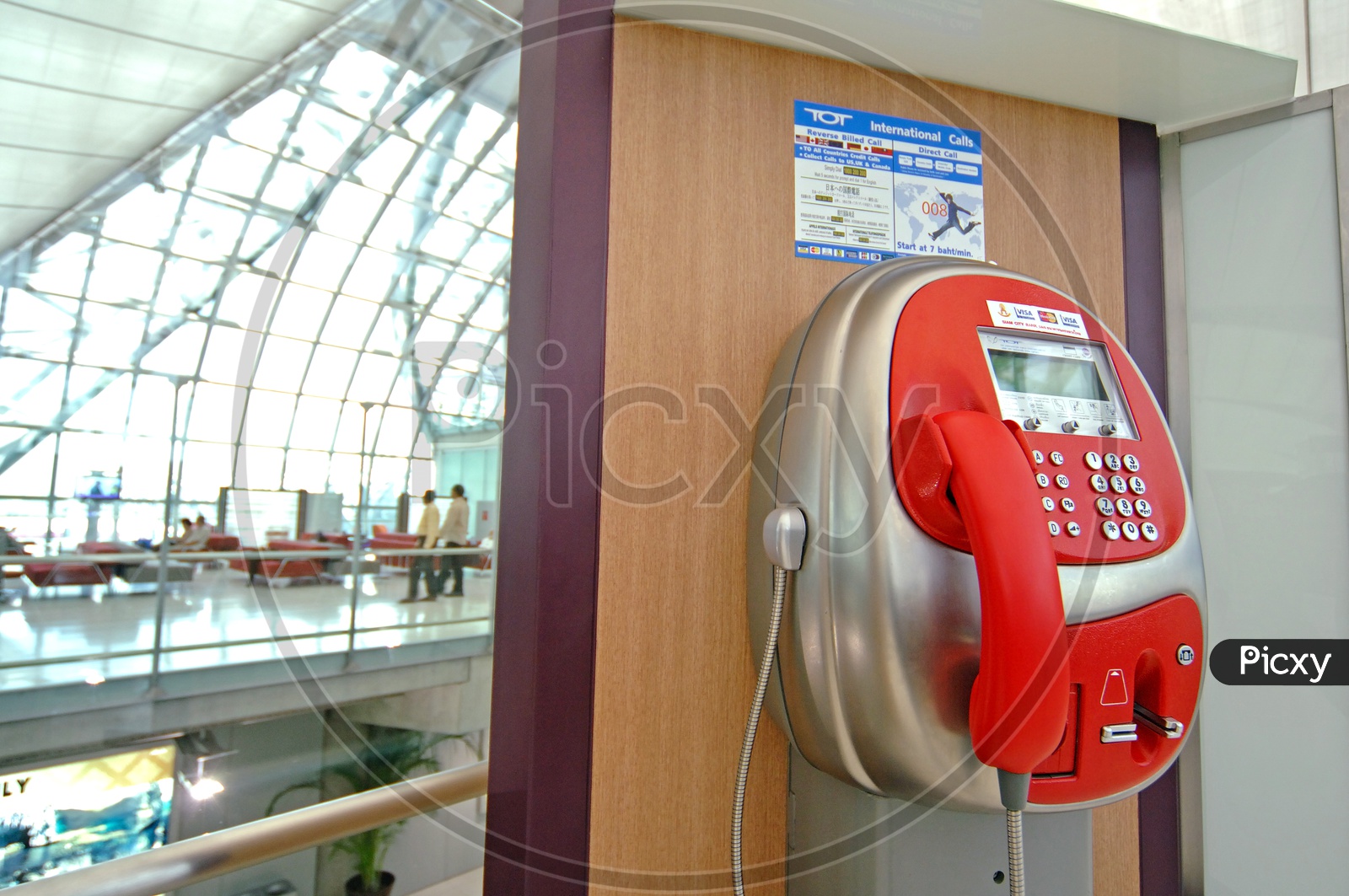 Telephone Booth With International Calling Facility In airport