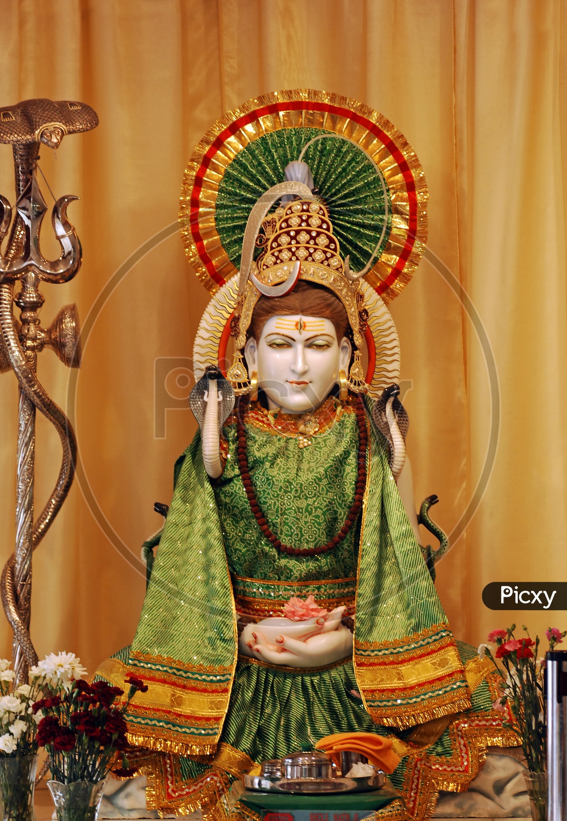 Lord Shiva Marble Idol For Pooja