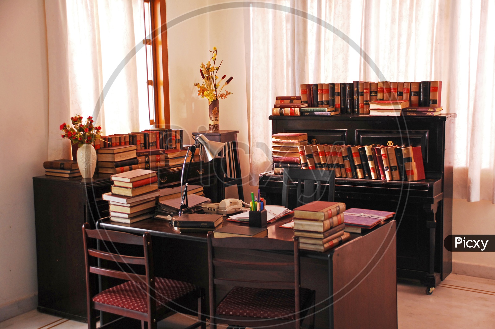 Lawyer office Room With Books in Shelf