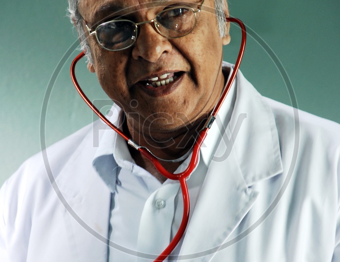 Indian Doctor wearing stethoscope