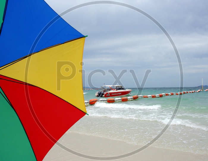 Sea Buoy Lines at beach