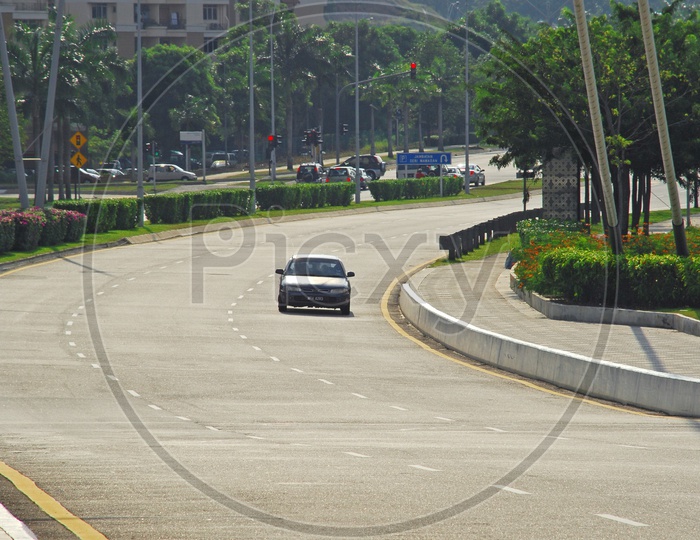 Vehicles on Roads in Putrajaya