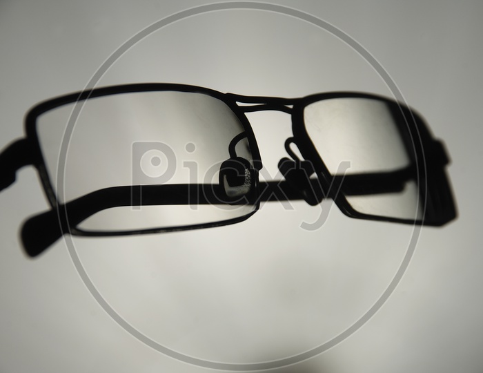 Silhouette of glasses
