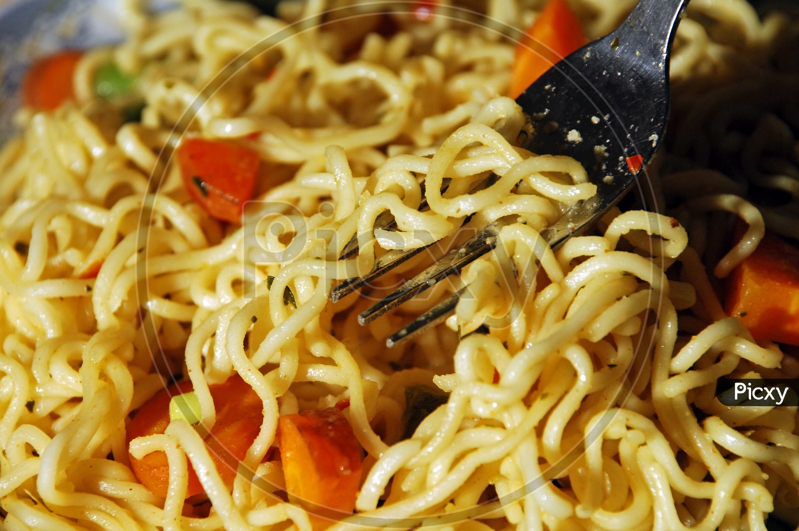 Noodles and Fork