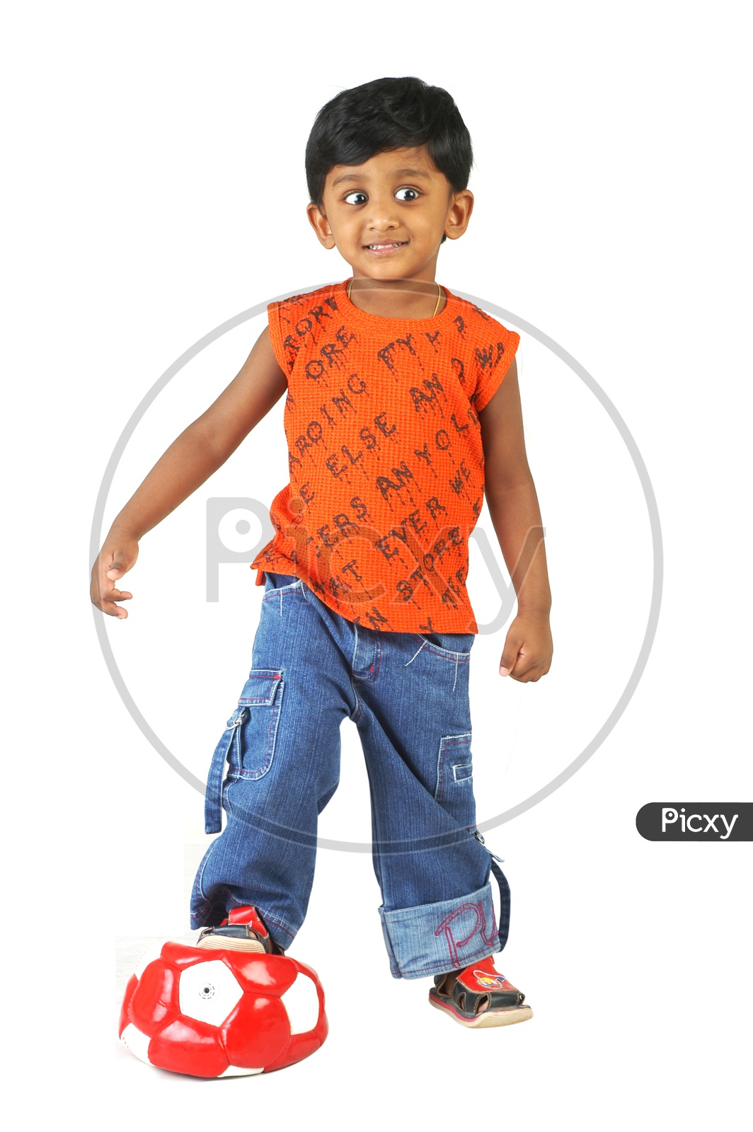 Indian boy wearing sleeveless