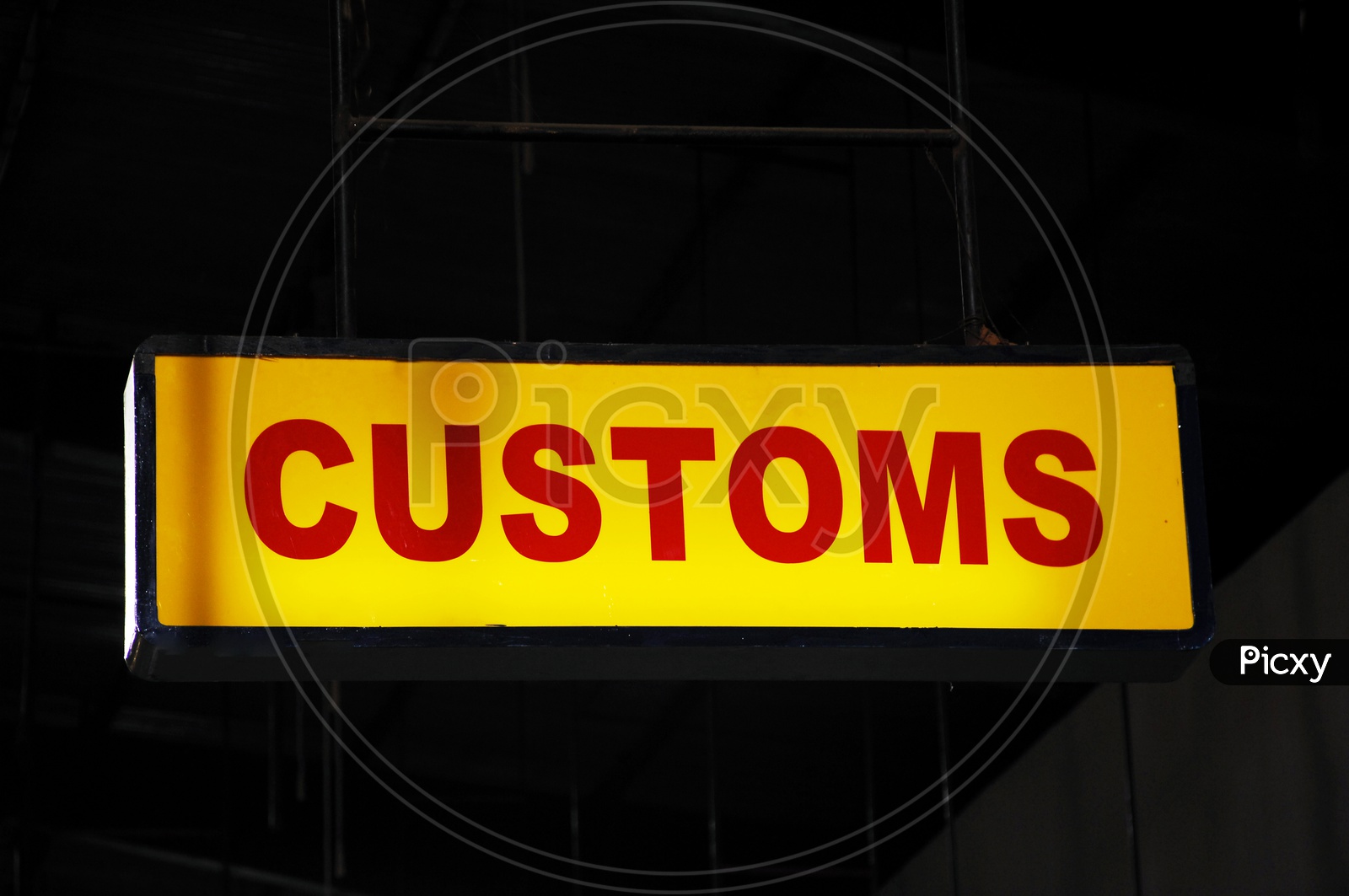 Customs Name Board In Airport