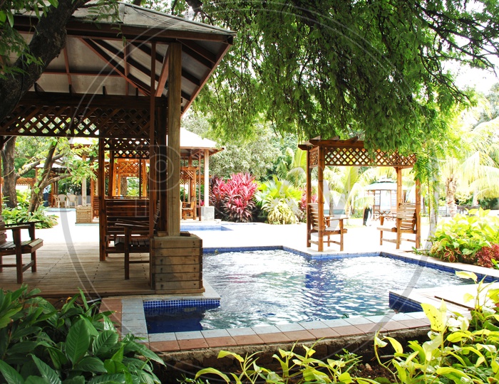Water Pool In a Resort