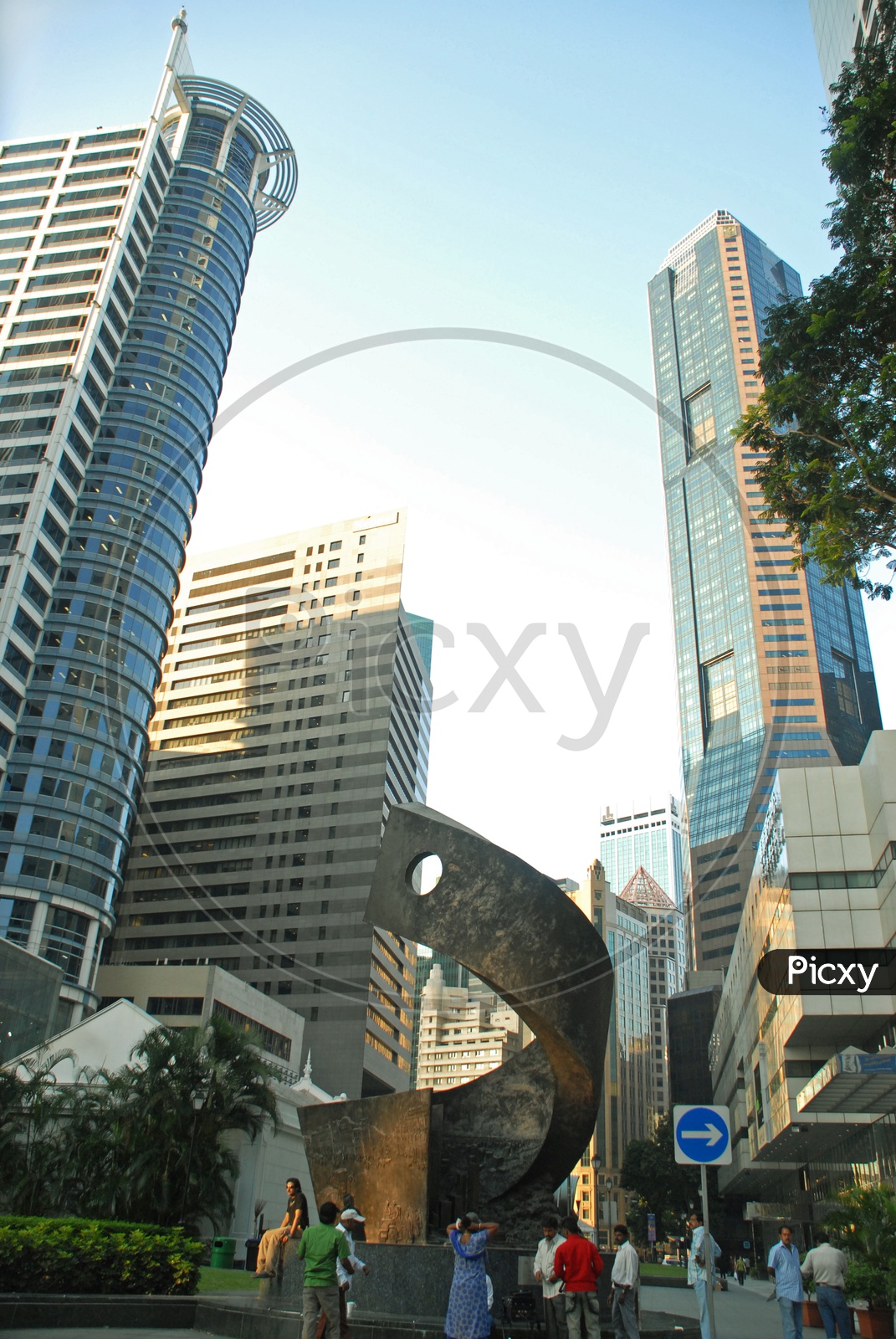 Raffles place in Singapore