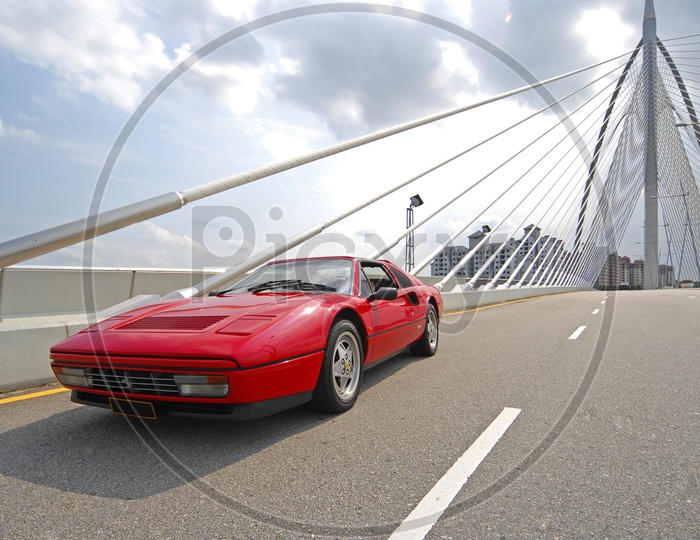 1988 Ferrari 328 GTS  on Seri Saujana Bridge
