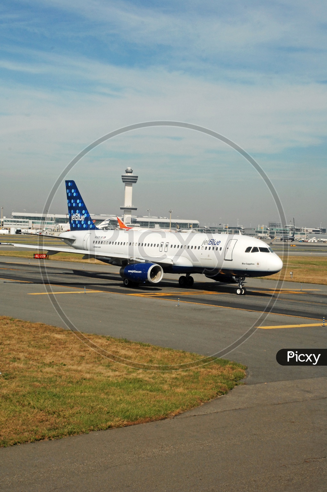 JetBlue Plane On Runway of an Airport