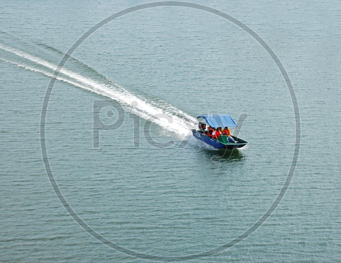 A Speed Boat in Putrajaya Lake
