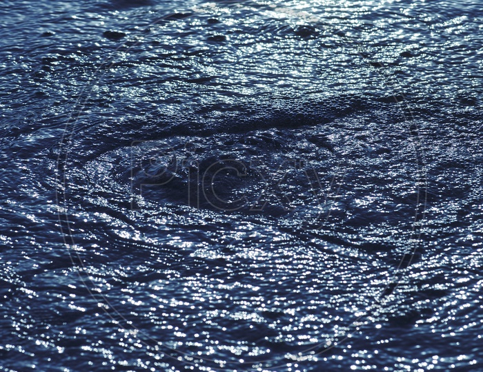 Texture Of Water Surface With Refracting Light On Water Surface