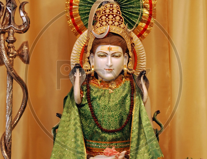 Lord Shiva Marble Idol For Pooja