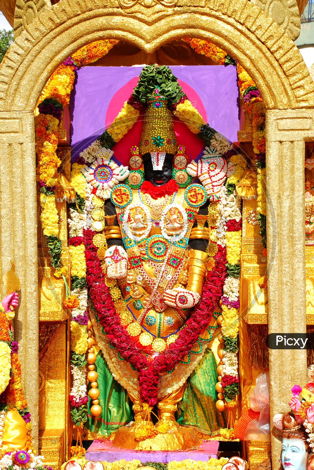 Indian Hindu God Sri Venkateshwara  Swamy Idol
