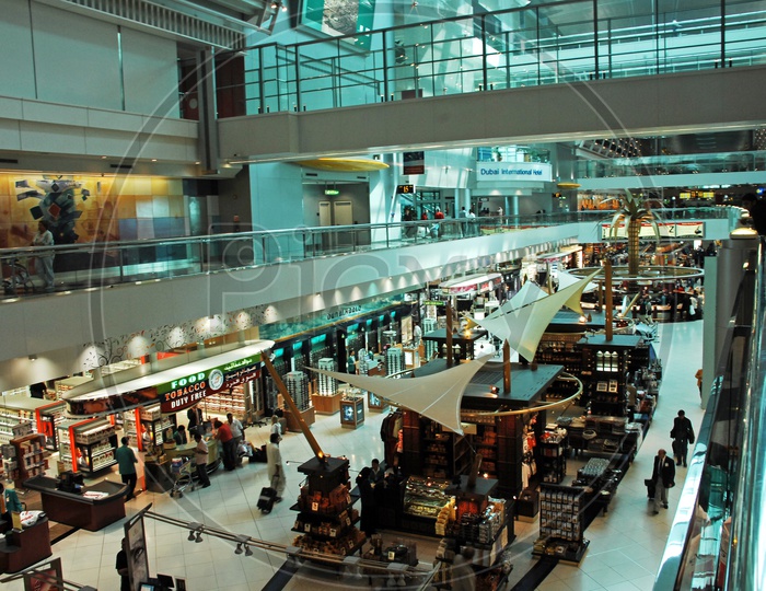 Interior of Dubai International airport