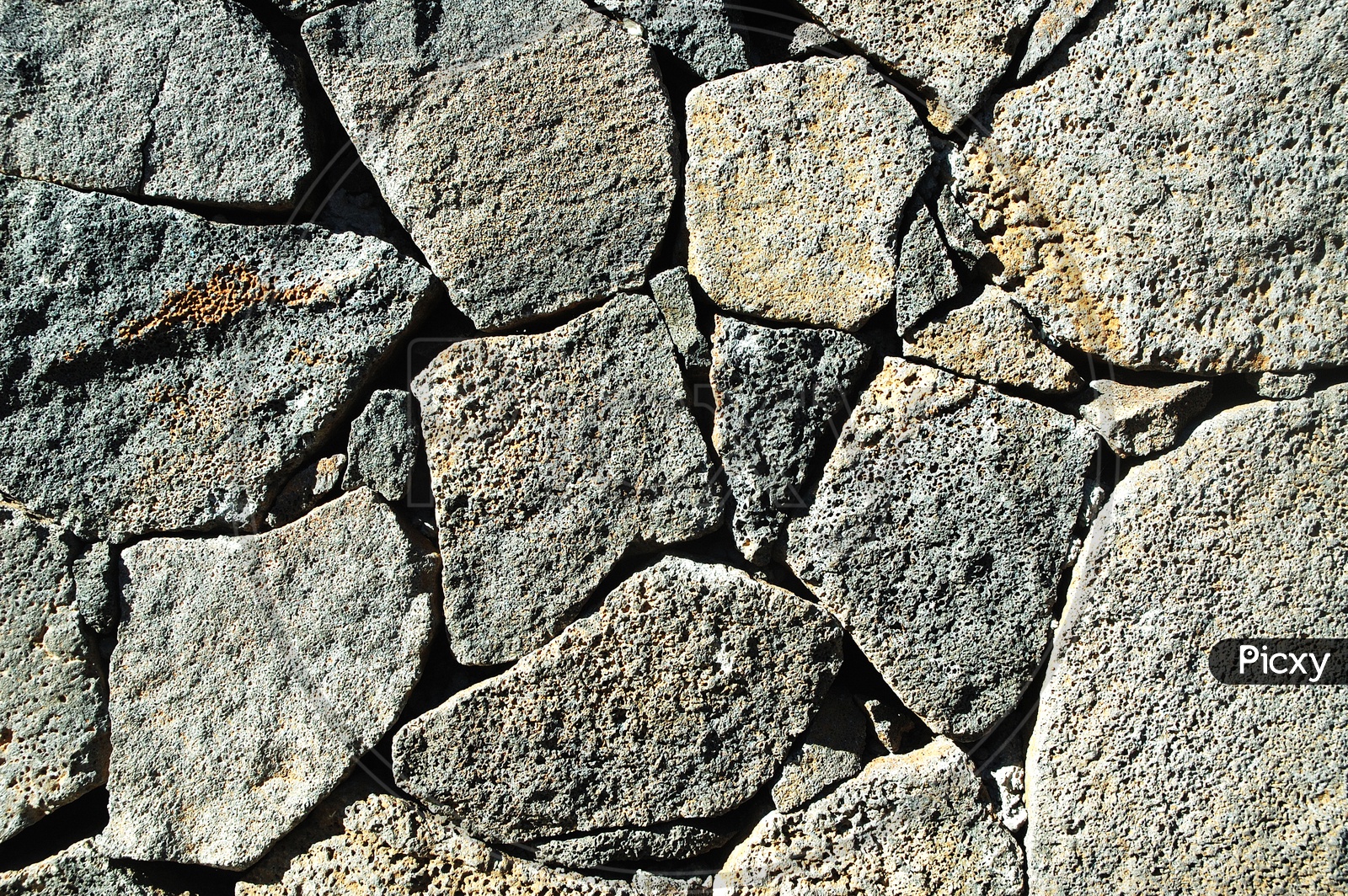 Assorted basalt rocks