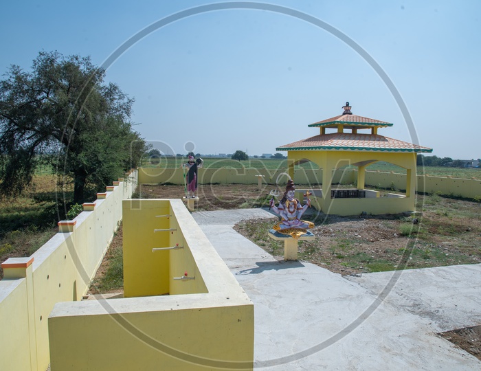 A Hindu Burial ground