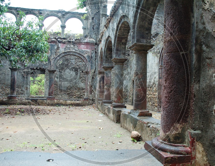 Old Ruins Of St. Agustine Fort In Goa