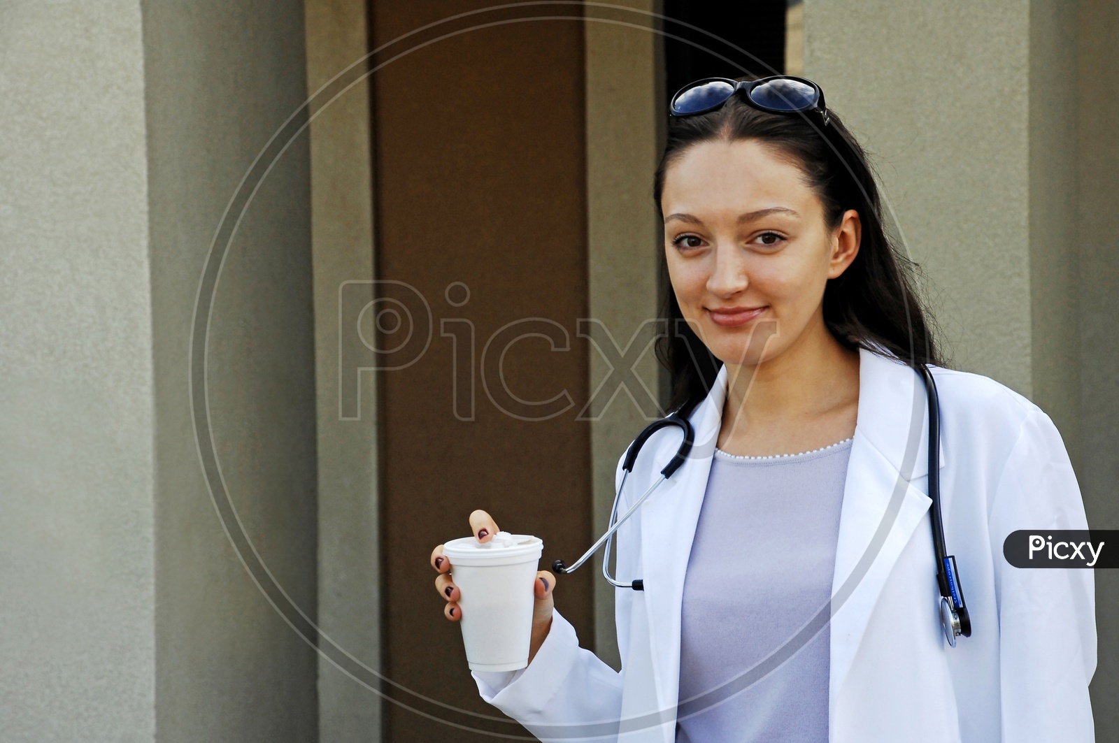Foreign doctor with stethoscope