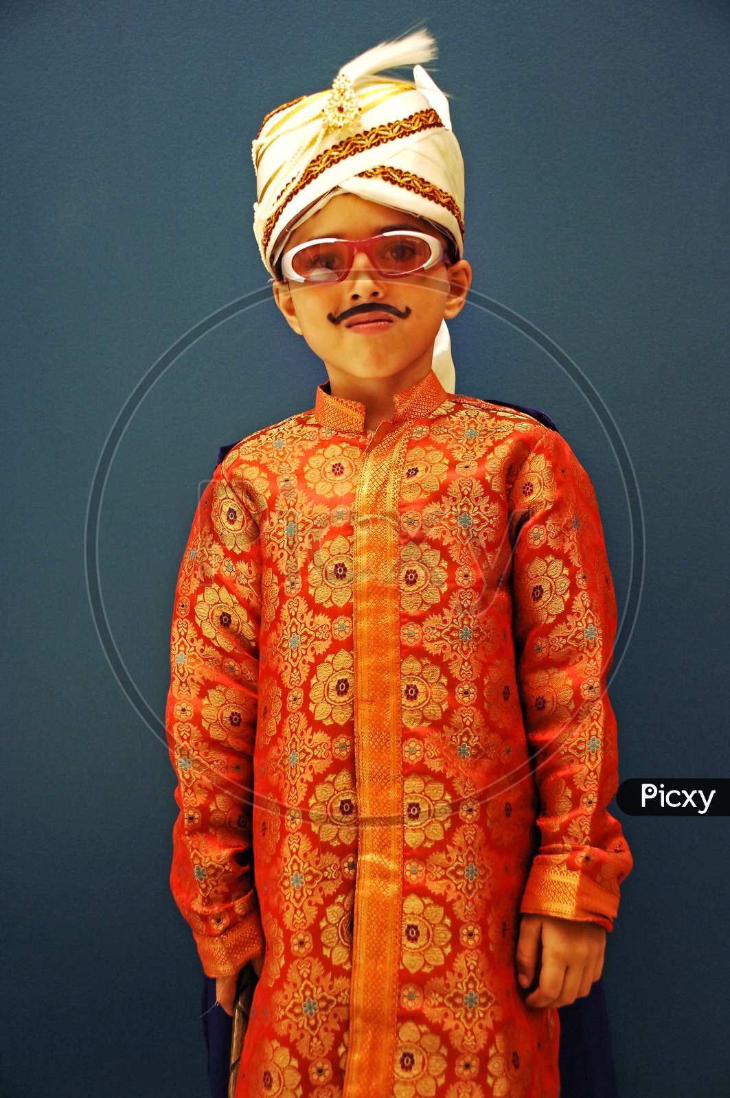 Indian Kid in traditional wear