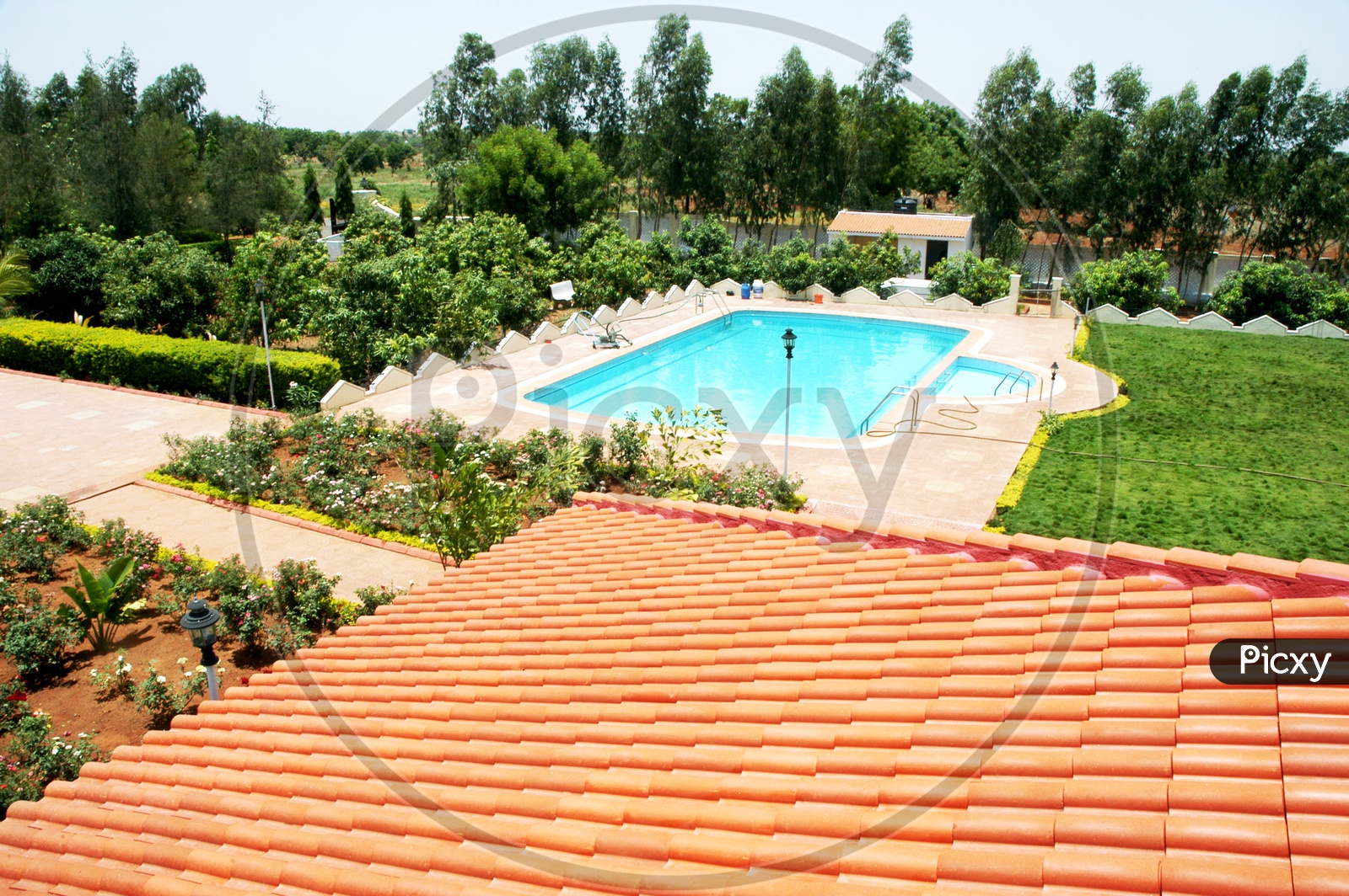 Swimming pool in a villa