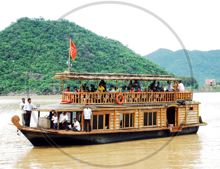 People traveling In a Boat