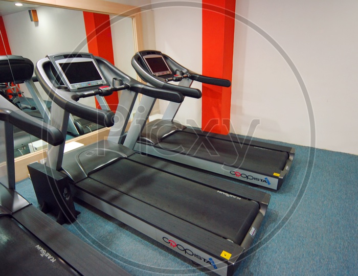 Treadmills in the gym - Gym equipment