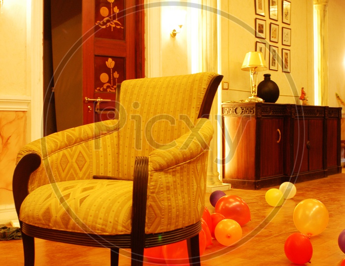 Chair in a living room