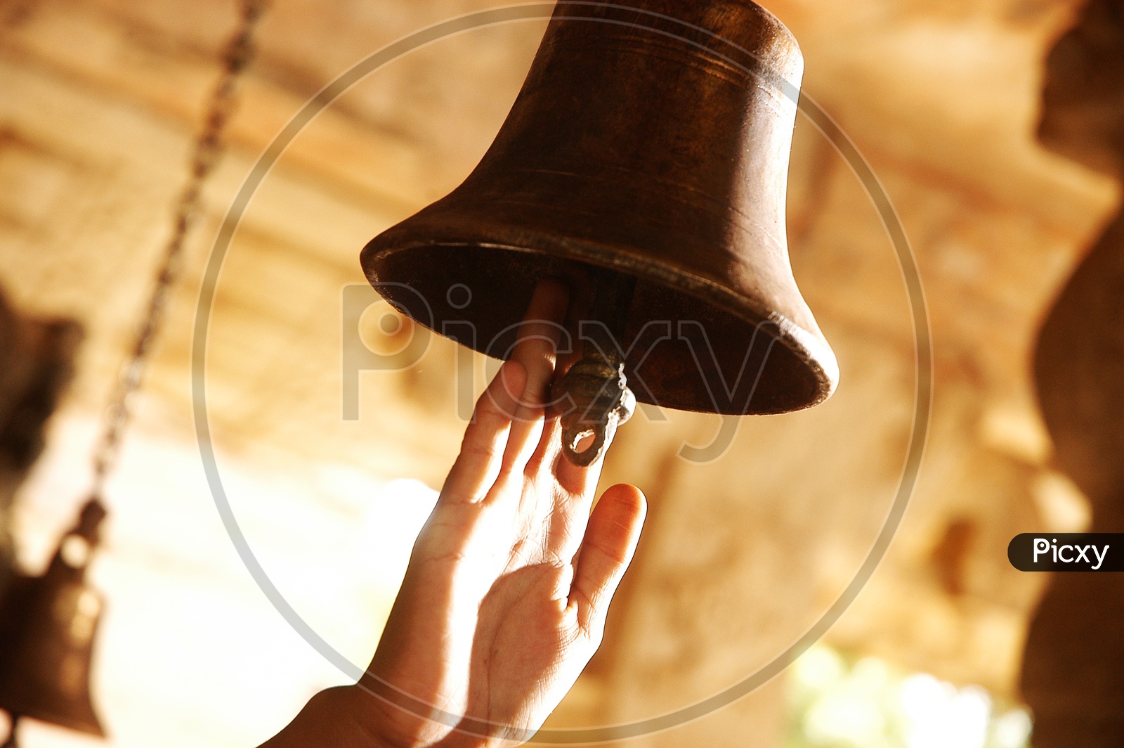 Bell ringing stock illustration. Illustration of bell - 16467636