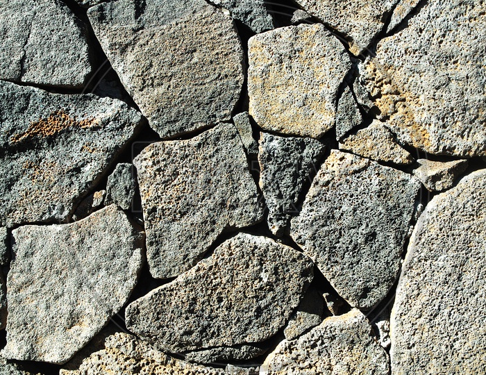 Assorted basalt rocks