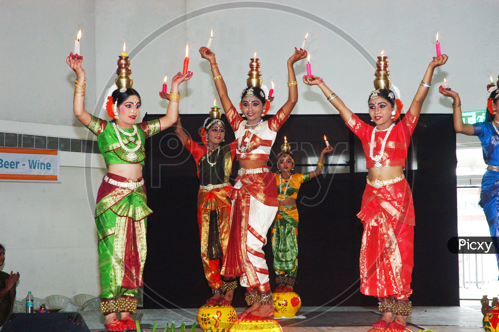 Traditional Dance Performance By Girls on Stage