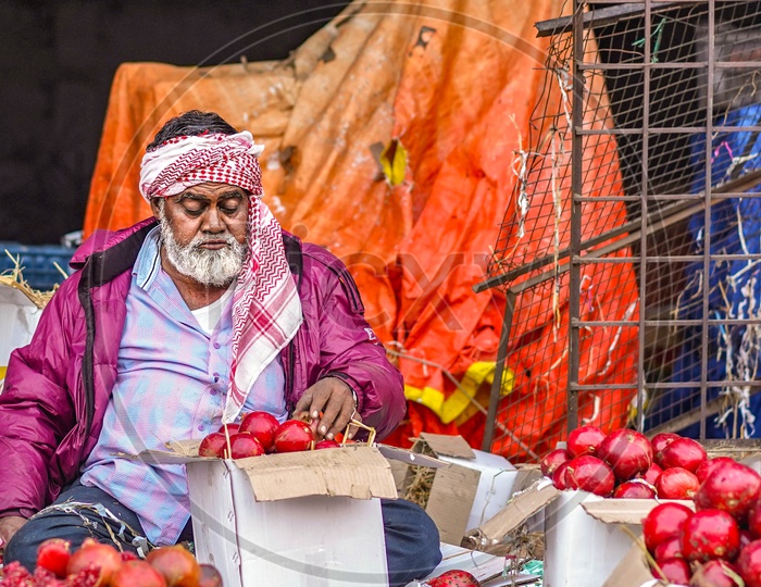Man selling fruits
