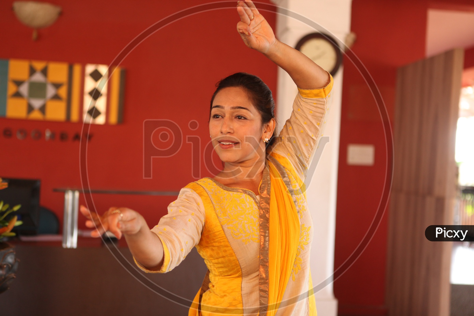 A Woman Artist Practise Kathak , A Traditional Dance Art Form