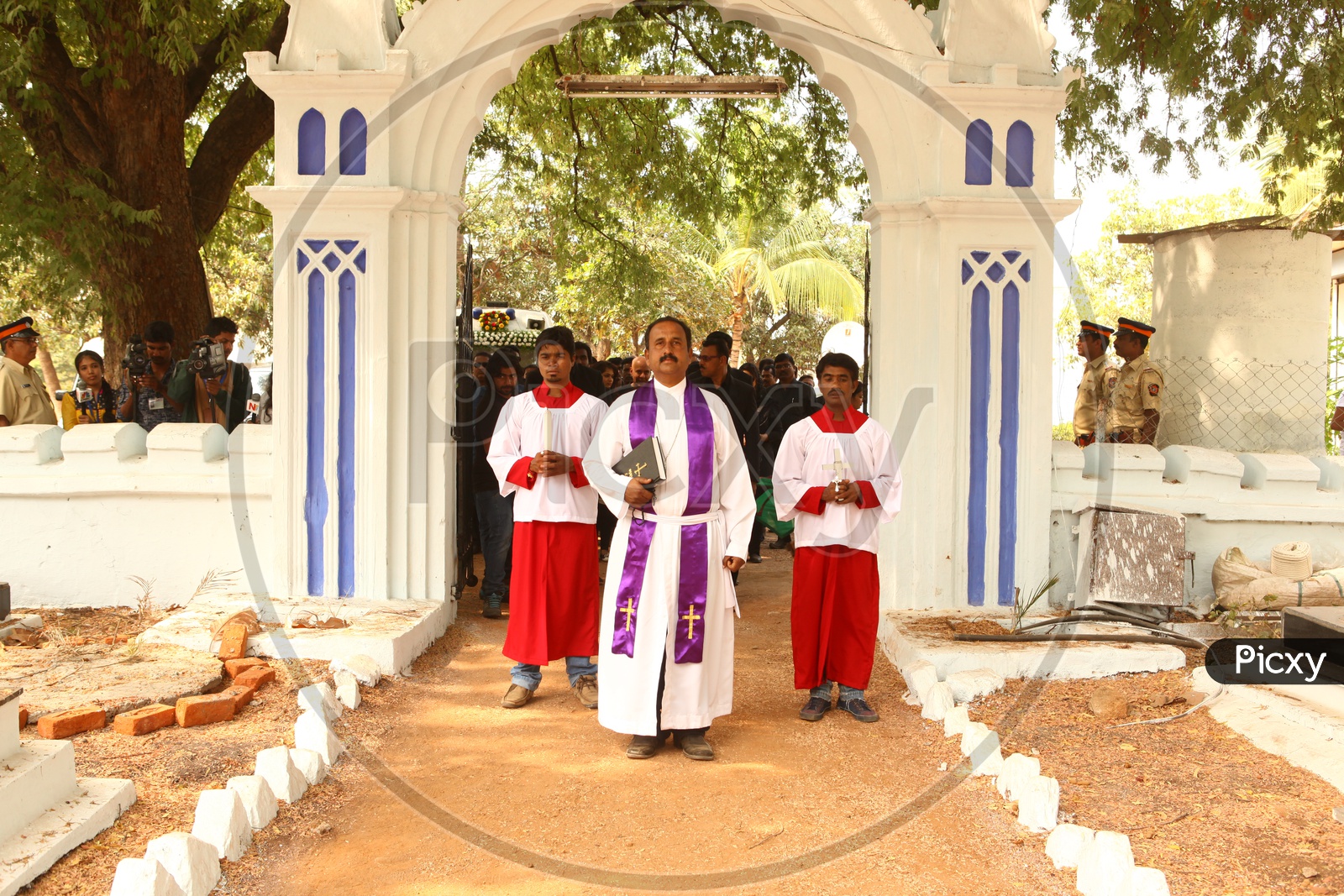 Church Father In a Funeral Ceremony