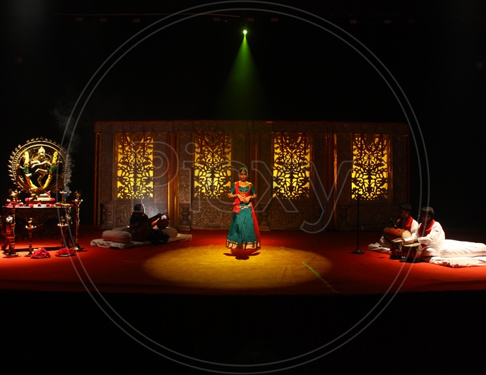 Kathak , a Popular Traditional Dance Art Form Performing By Artist  on Stage