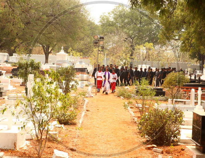 Funeral Ceremony In a Crematorium